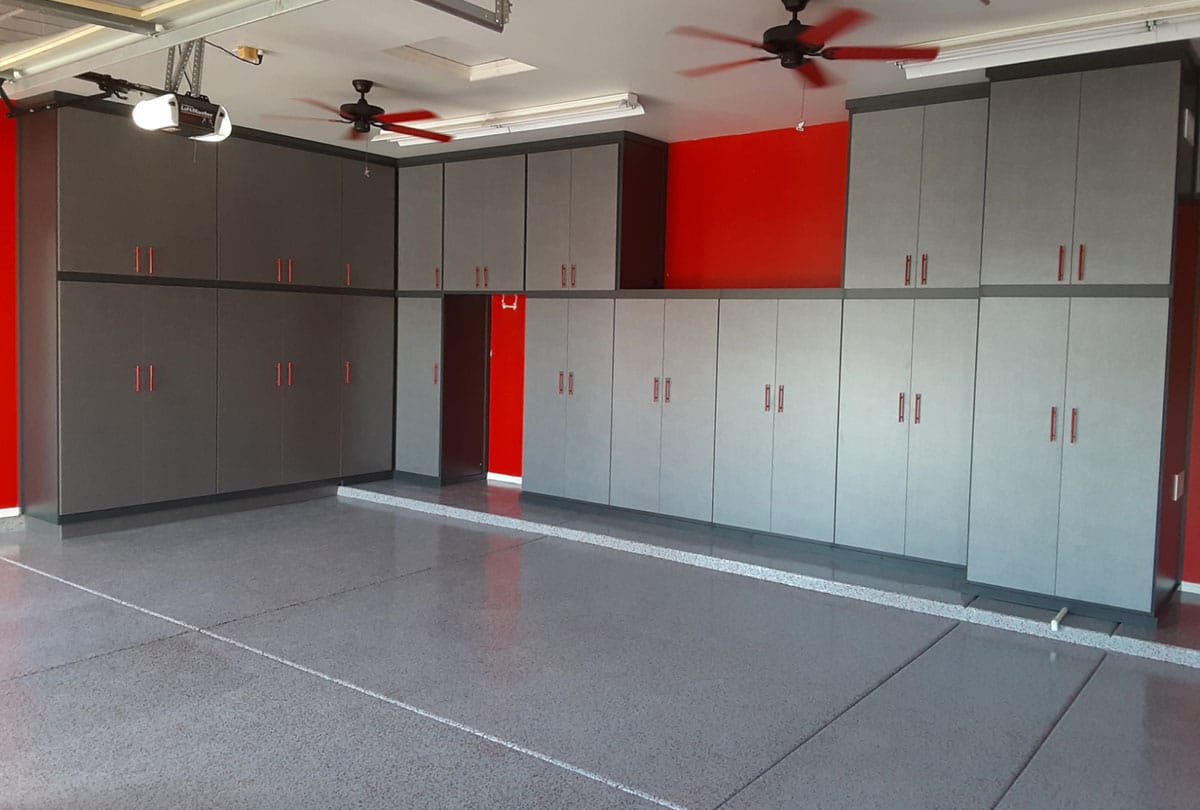 Garage Cabinets in Custom Garage