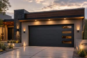 Steel Garage Door in Phoenix Home